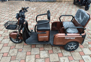Электротрицикл PARTNER Limousine 2 1200W 72V — пассажирско-грузовой электротрицикл